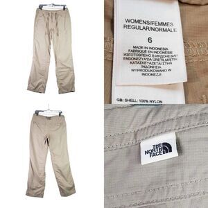The North Face Pants Tempest Roll Up Khaki Women’s Size 6 Hiking Nylon Stretch